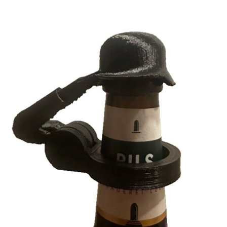 3-pak Ny Soldater Salut Ølflaske Hjelm Kreative ølflaske kapsler