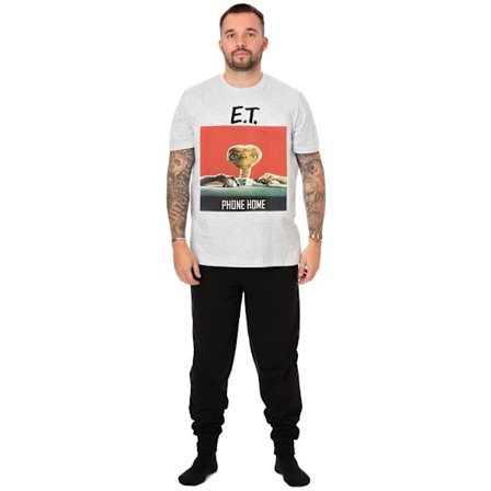 E.T. the Extra-Terrestrial Herr Telefon Hem Pyjamas Set XL L Grå