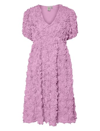 Yasrosiva 2/4 Midi Dress S. - Show Pink YAS