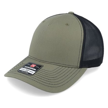Richardson - Grön trucker Keps - 112fp Split Loden/Black Trucker @ Hatstore