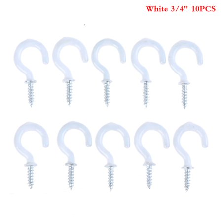 10 stk. krus skulderbøjle kop kroge Heavy Duty indskruningsloft