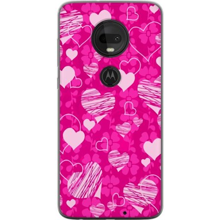 Yhteensopiva Puhelinkuori Motorola Motorola Moto G7 PopSydänKuviointi