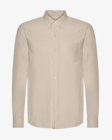 Organic Button Down Shirt - Oyster Grey
