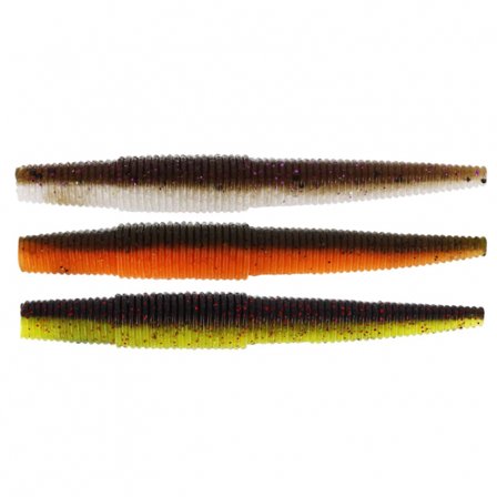 Westin Ned Worm 7cm, 3g (7-pack) - Dark Water Mix