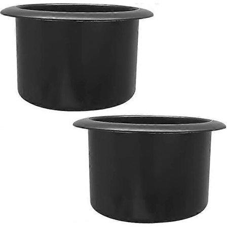 2 stk. forsænket kopholder i plastik, bilflaskeholderindsats, udskiftningskopholder til bil, skridsikre bilkopholder-tilbehør (63x108 mm)
