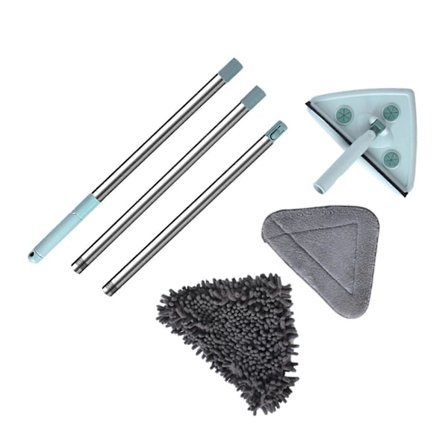 25 cm moppi kotitalouskäyttöön, kaapiva seinä-, katto- ja lasinpesumoppi