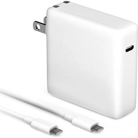 MacBook Pro Oplader 61W USB C Strømadapter til MacBook Pro/Air 13/14 tommer, Strømadapter med Type C Strømledning