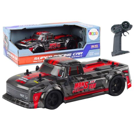 1:18 Röd fjärrkontroll pick-up med gummidäck