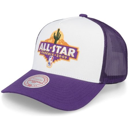 Mitchell & Ness - NBA Weiss trucker Cap - 2009 Phoenix All Star Weekend White/Purple Trucker @ Hatstore