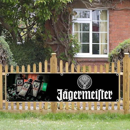 Vorallme 60x240cm Jagermeisters Banner Flag Polyester Trykt Garage Eller Udendørs Dekoration Gobelin