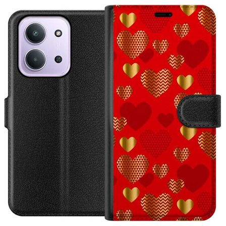 Yhteensopiva Lompakkokotelo Xiaomi Xiaomi Redmi 15C GoldenHearts