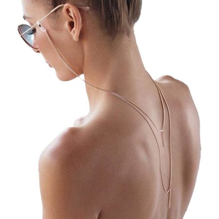 Bohemian-stil kjede til briller med anheng i legering, sklisikker mote