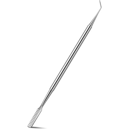 2 i 1 Øjenvippe Løfteværktøj – Rustfrit Stål Øjenvippe Separator Værktøj til Øjenvippe Øjenbryn Permanent Farvning, Metal Vippe Løftestænger Værktøj 