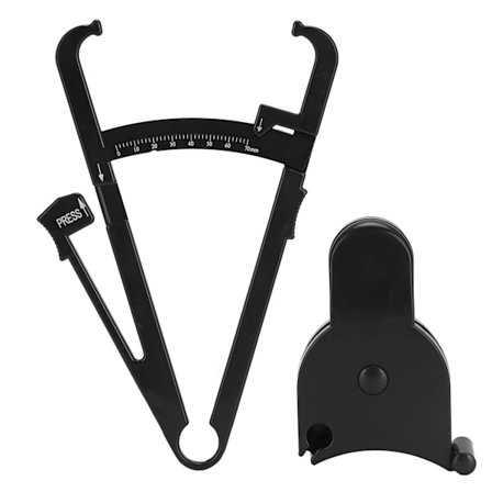 Kroppsmätningsenhet Svart 150cm/60in Kaliper Mättillbehör för Fitness Viktminskning(Centimeter Fett Kaliper 150cm/60in Midjemått )