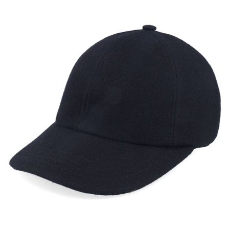 CTH Ericson - Svart unconstructed Keps - Ballcap Wool Black Dad Cap @ Hatstore