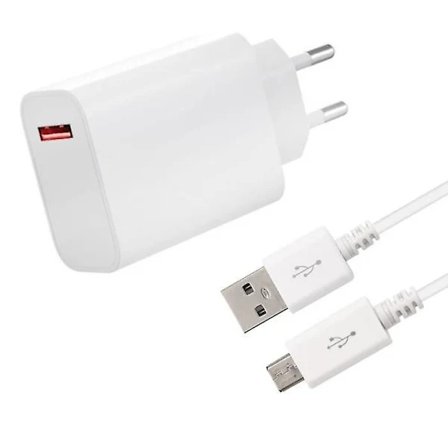 33W Snabbladdare + USB-kabel för Lenovo Tab M10 TB-X605-X605F-X605L-X605M 10.1 " - Vit