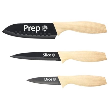 Masterchef Natural Knivsett med 3 kniver - Kjent fra MasterChef Norge
