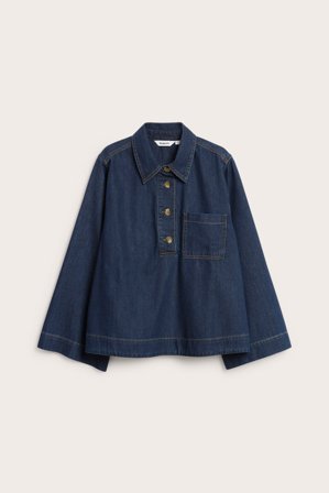 Kappahl | Jeansskjorte Mørk denim XS | Mørk denim