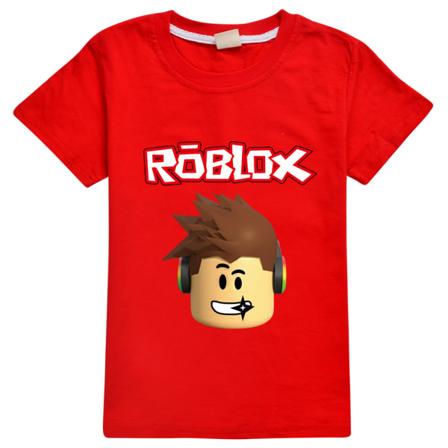 ROBLOX Boys Girls T-Shirts Kids Grafisk 3D- printed kortärmad red 160cm