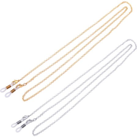 Solbrillekæde til kvinder med perler til læsebriller