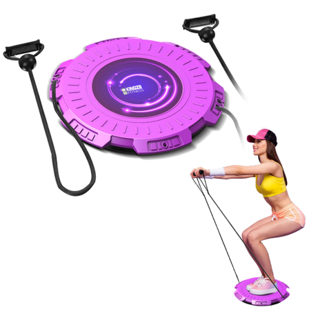 Twister-øvelse for midjen, midjetvridningsskive, midjetvisker midjetvriderbrett for slanking og styrking av magemusklene, lilla purple