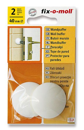 FIX-O-MOLL VEGGBESKYTTER HVIT 40MM 2STK