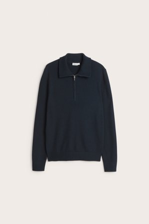 Kappahl | Tröja half-zip | Mörkblå