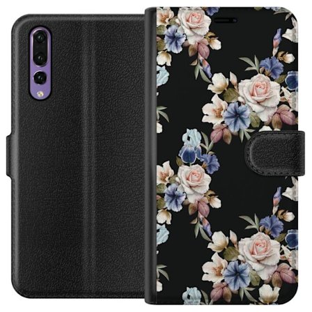 Kompatibel Tegnebogsetui til Huawei Huawei P20 Pro Blomstret