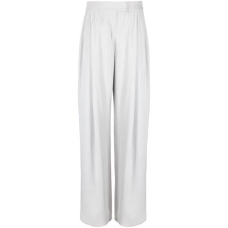 Emporio Armani, Wide Trousers Wit, Dames, Maat:XL