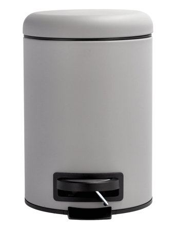 Pedalspand 3L Mono Grå Rubber Grey Södahl