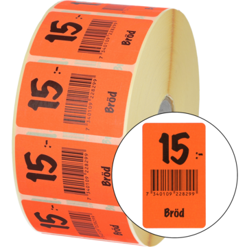 Etikett brød 15,