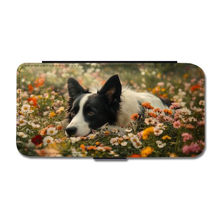 Hund Border Collie iPhone XR Flip Mobilfodral
