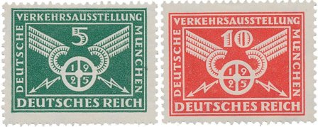 Tyske Rige 1925 - MICHEL 370-371 - Postfrisk