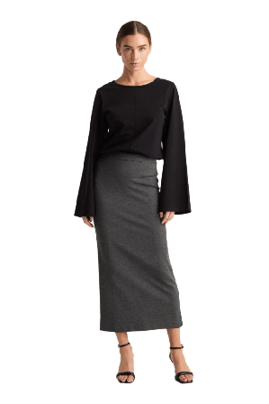 Residus Lala Skirt - Graphite Melange Kjolar Dam XL