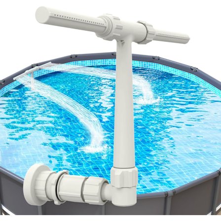 Dubbel spray vattenfall fontän, ovan mark pool tillbehör, justerbar vattenfall kylning och avkoppling