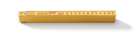 Hultafors GE 59-2-10 GU Meterstokk 2 meter Gul, Måleinstrumenter