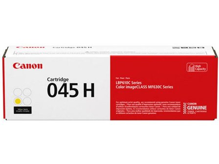 Canon Toner, 045 H, hög kapacitet, gul, singelförpackning, 1243C002 - Lyreco - Toner och bläck > Tonerkassetter > Toner Canon