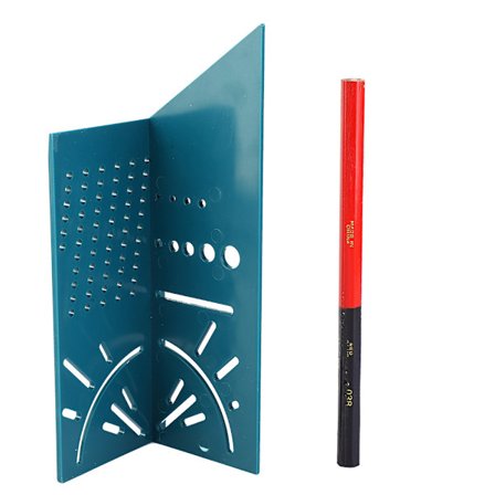 Puutyökaluviivain 3D-kulman mittausneliö Koko Mittaustyökalu