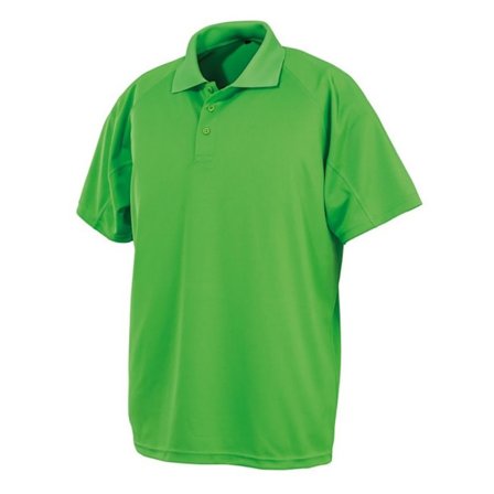 Spiro Impact Herr Performance Aircool Polo T-Shirt XS Lime
