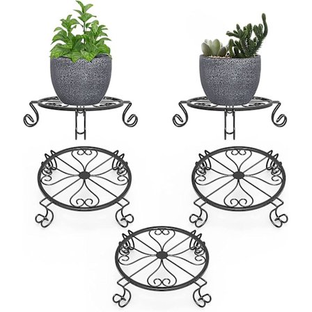 Plante Stativer, [3 stk] 9 Tommer Moderne Hjerteformet Plantepot Holder