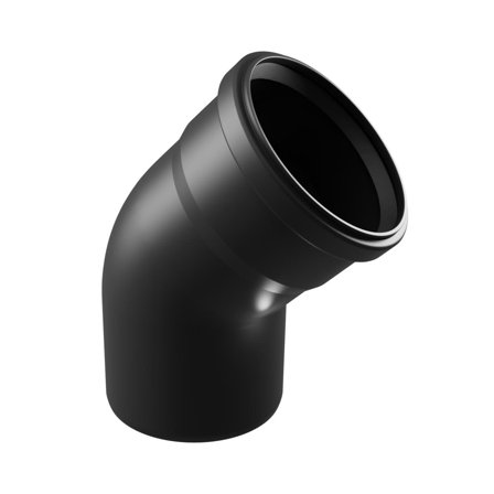 Cinderella 101858 Rørbøy 110x45, svart, Baderom