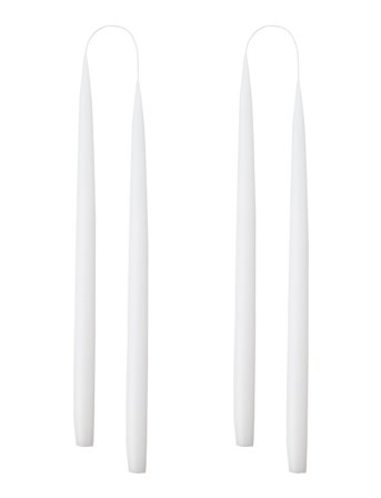 Hand Dipped Candles, 4 Pack White Kunstindustrien