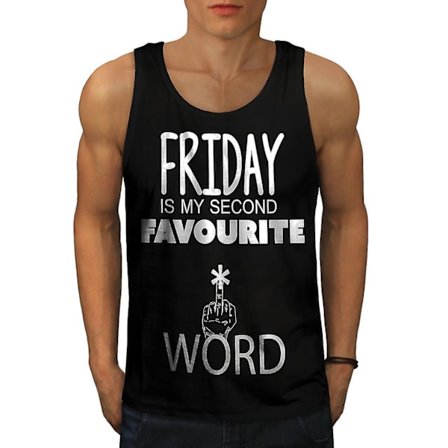 Friday Offensive Funy Men Blacktank Top