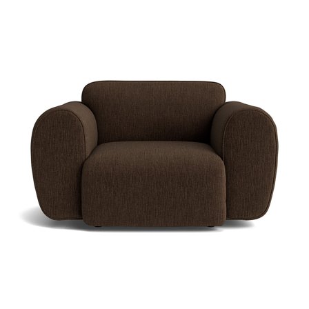 Friday Lænestol - Boston Mørkebrun - Komfortabel Lænestol i Mørkebrun - 130x94x78cm - Perfekt til afslapning og hygge i stuen