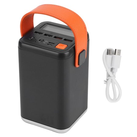 Kannettava virtapankki monitoiminen Tukee 18W kaksisuuntaista pikalatausta ulkoilmavirtapankki harmaa