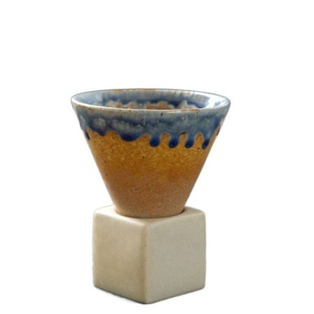 Keramisk kaffekopp Konisk tekopp BLÅ