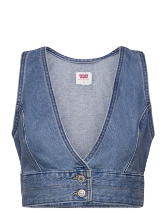 Levi's | Raine Denim Crop Top Check You | L