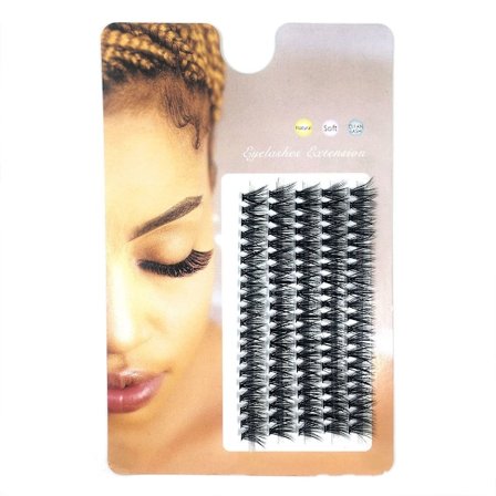 Mordely 5 rader individuella fransar Naturliga Mjuka 16MM