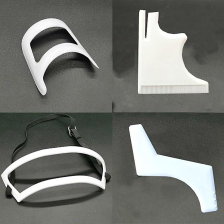 Hårklippningssats Skägg Hår Bockskägg Halslinje Rakmall Hårfäste Skäggformningsverktyg Hårklippning Grooming Kit Frisörtillbehör