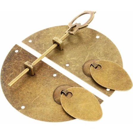 Vintage Präglingslås Hasp Lås Spänne Dörrknack Lås Låsbeslag Möbel